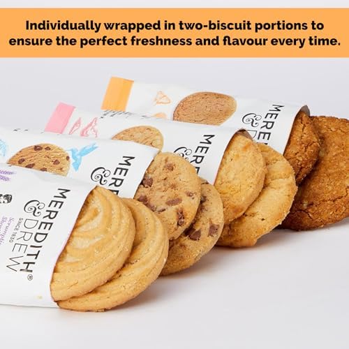 Meredith & Drew Mini Biscuits – Assorted Cookie Snack Packs (100 x 23g)