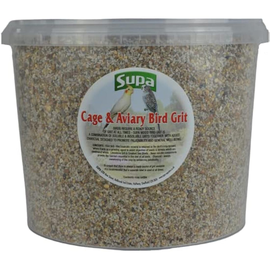 Supa Cage & Aviary Bird Grit | 3L Bucket | Soluble & Insoluble Mix