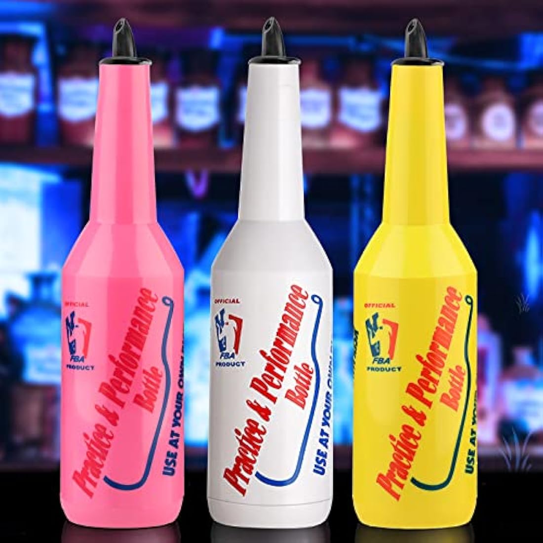 SuproBarware Flair Bottle Set - 3 Pack Shatterproof 750ml Practice Props