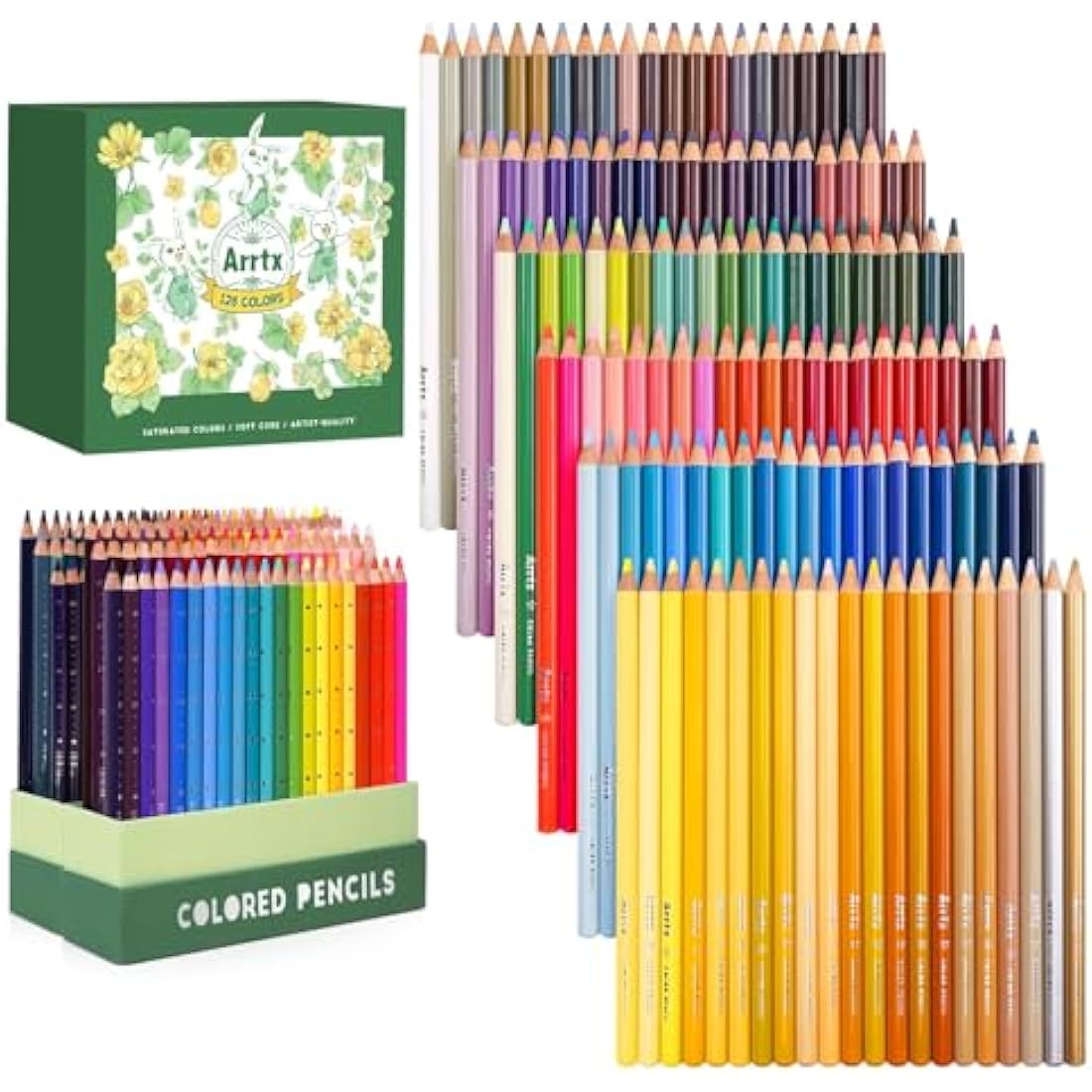 Arrtx 126 Coloured Pencils Set – Professional Soft Core Drawing Pencils
