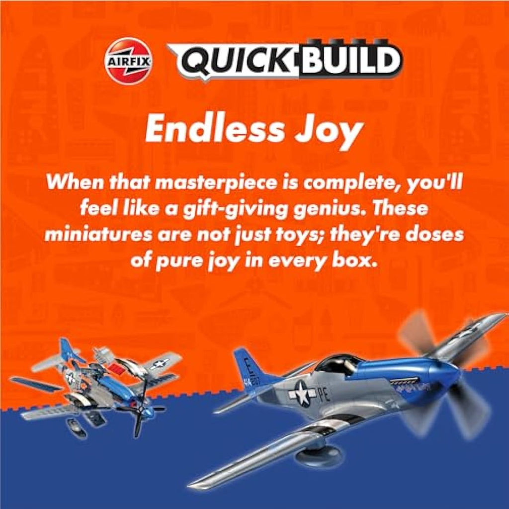 Airfix QUICKBUILD Harrier Model Aircraft Kit – Snap-Together Fighter Jet