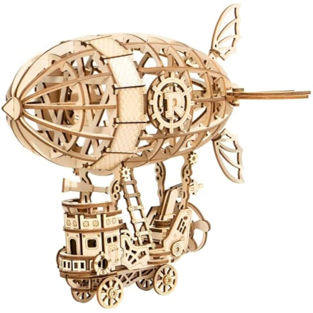 Rolife 3D Wooden Puzzle Airship Model Kit – Steampunk DIY Woodcraft Gift