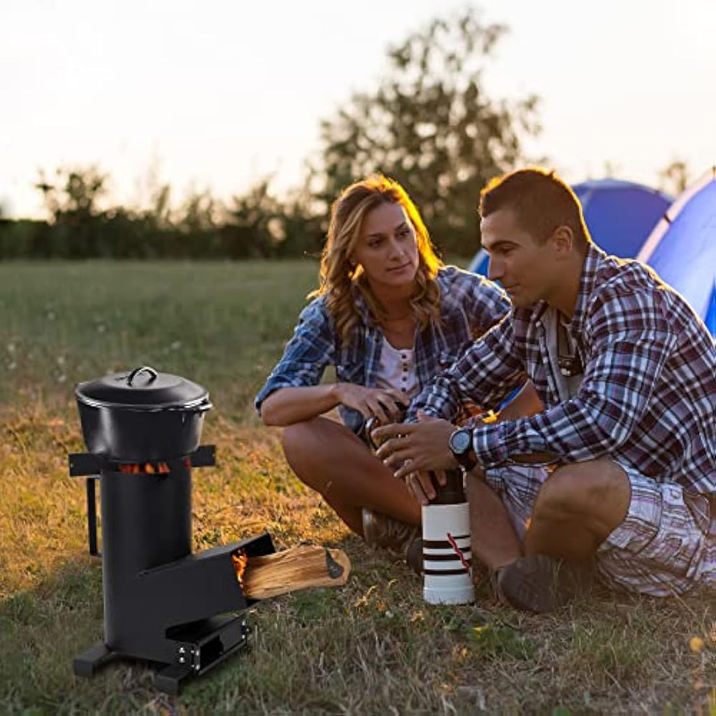 Onlyfire 3-in-1 Rocket Stove | Portable Wood Burning Camping Stove & Griddle