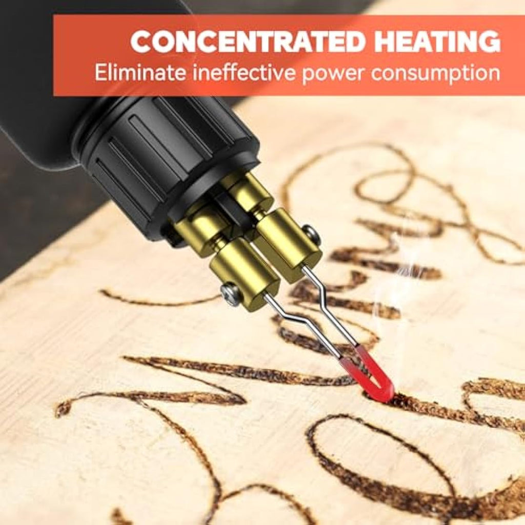 Preciva Wood Burning Kit – 30W Pyrography Station with 20 Tips