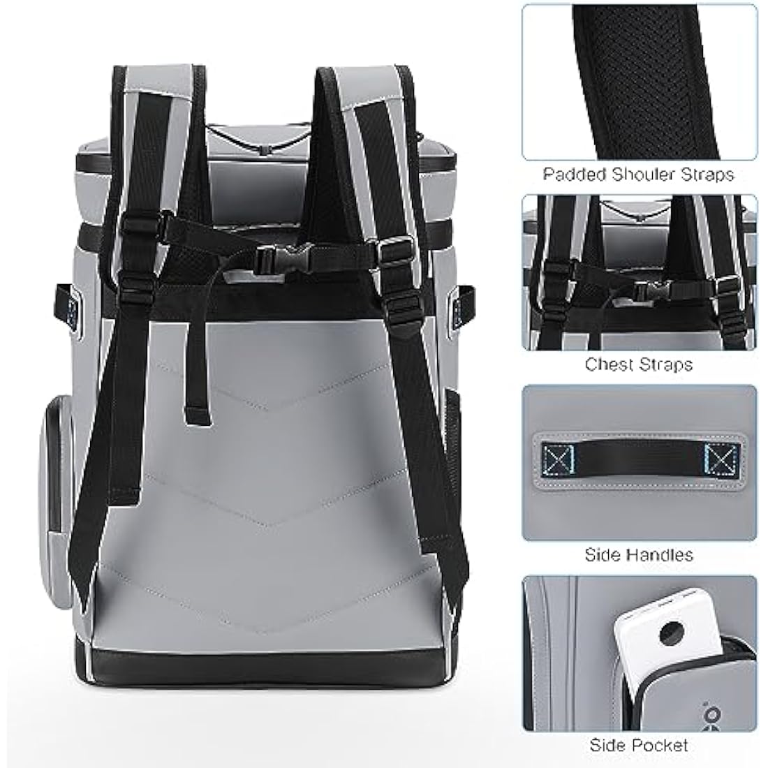 Hulongo Insulated Cooler Backpack | 35-Can Large Leakproof Waterproof Bag
