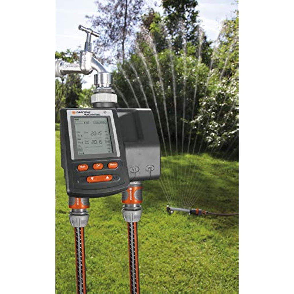 Gardena MultiControl Duo Automatic Irrigation Timer | Dual Outlet Control