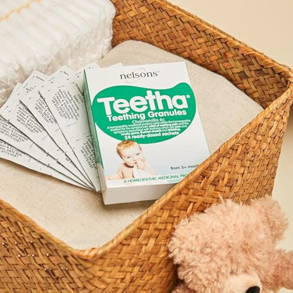 Nelsons Teetha Baby Teething Granules | Homeopathic Relief | 40 Sachets