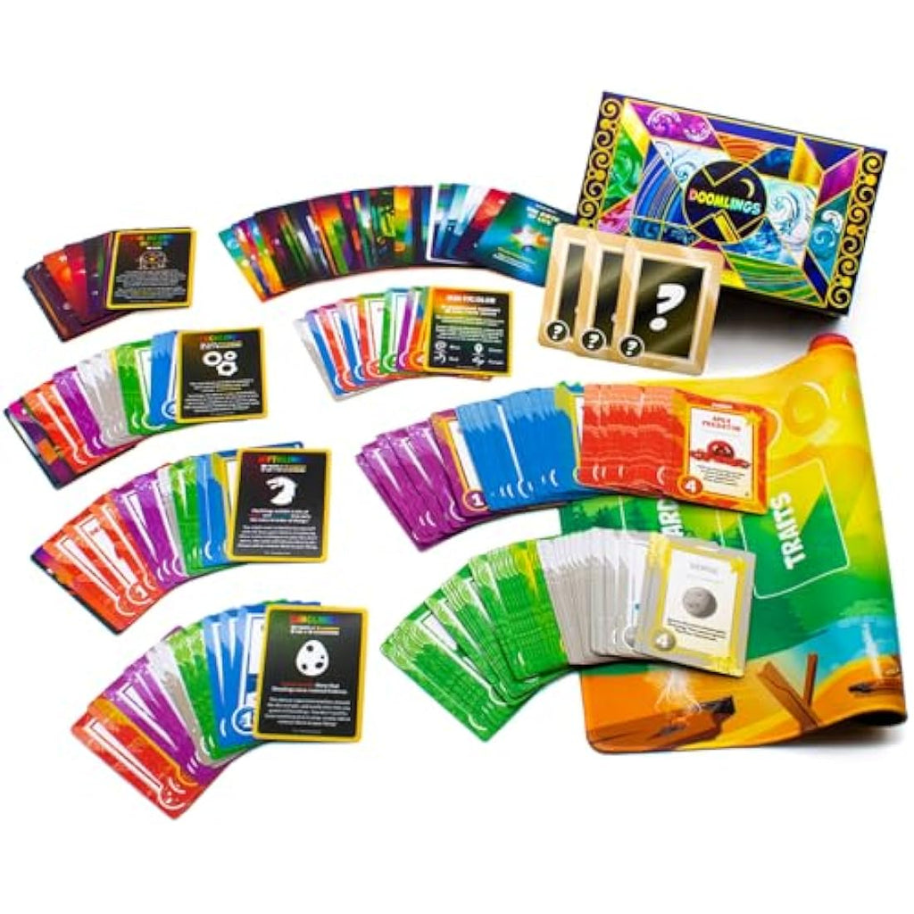 Doomlings Deluxe Bundle Strategy Card Game | 5 Expansions & Playmat