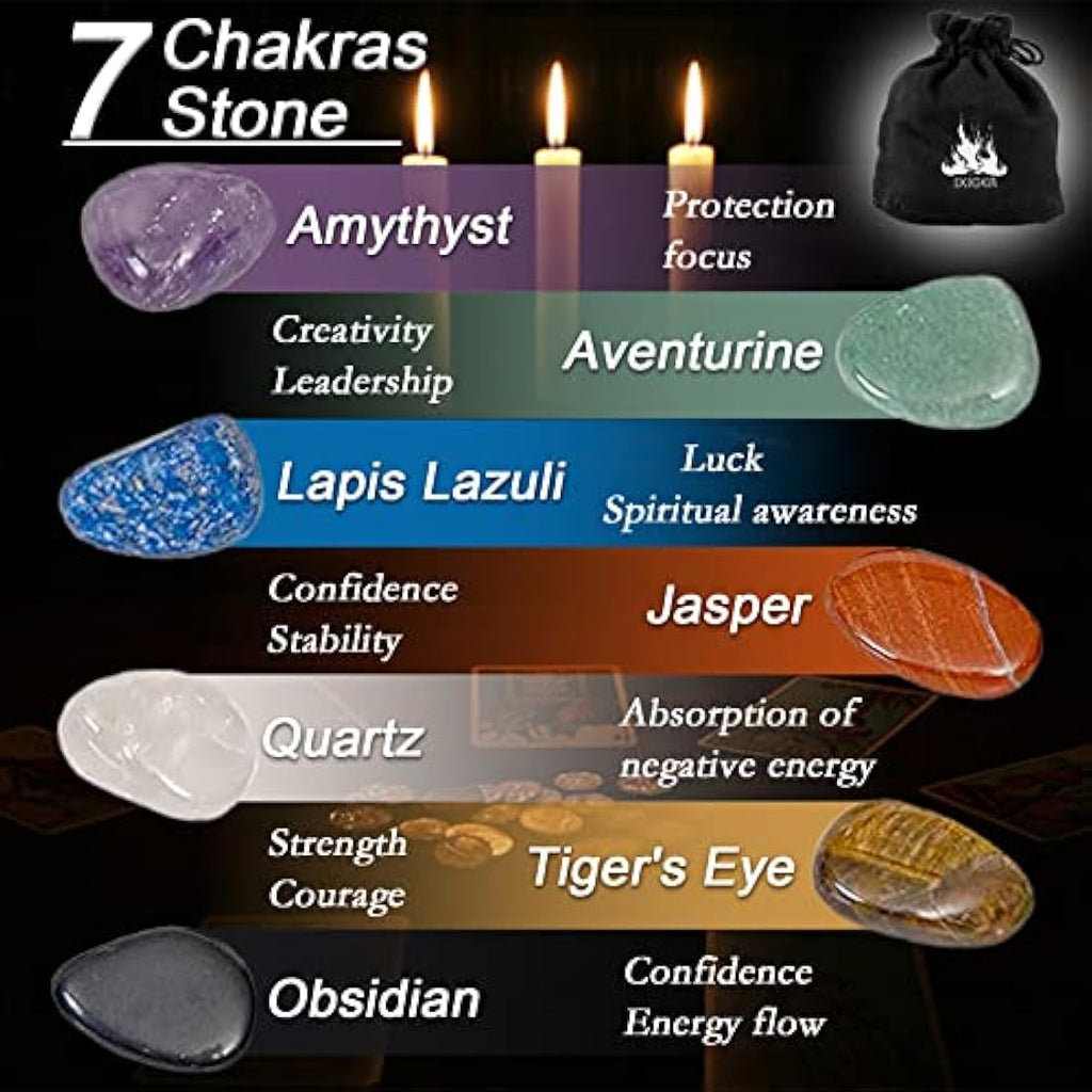 IXIGER Tarot Cards for Beginners Set with Guidebook and Chakra Stones