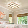 Jolof Store Modern K9 Crystal LED Ceiling Light – Dimmable Flush Mount