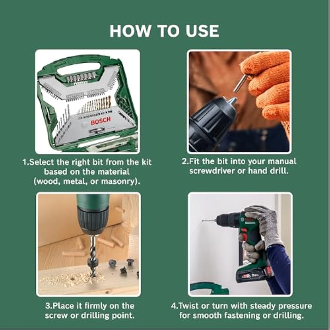Bosch 103-Piece X-Line Titanium Drill and Screwdriver Bit Set
