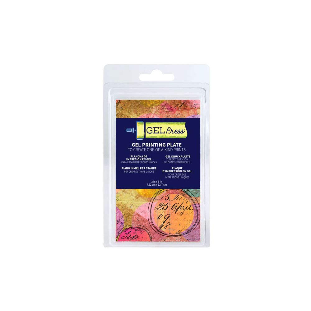 Gel Press Monoprinting Plate | 3 x 5 Inch Reusable Gelli Printing Plate