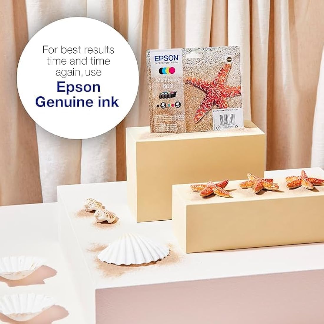 Epson 603 Starfish Genuine Ink Cartridges | 4-Color Multipack