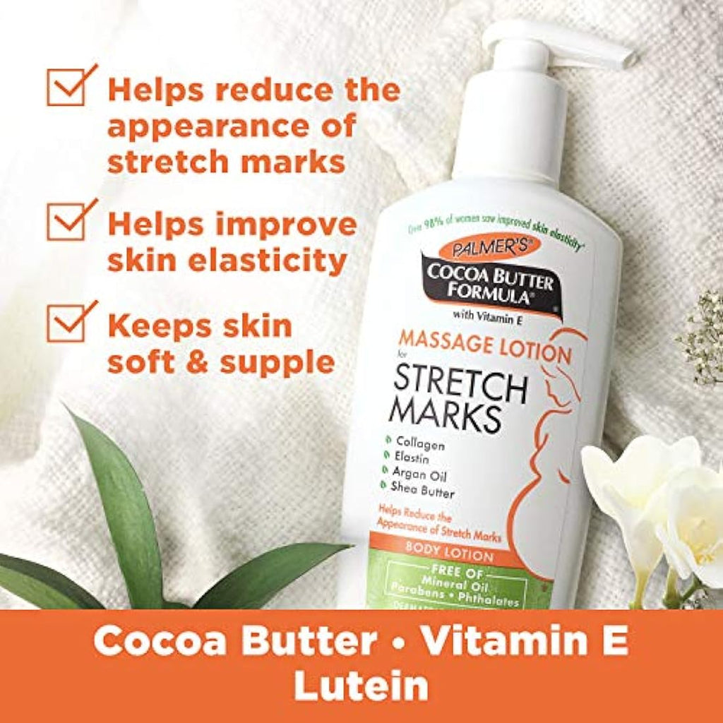 Palmer's Cocoa Butter Massage Lotion for Stretch Marks, 8.5oz (2 Pack)