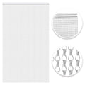 VerRich Aluminium Chain Door Fly Screen | 70x200cm Silver Insect Curtain