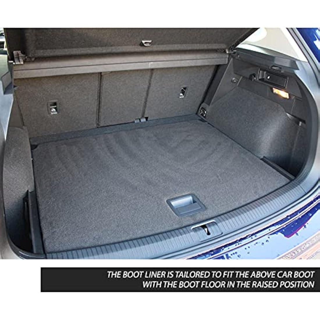 Novline Boot Liner for VW Tiguan 2016-2021 – Black Rubber Cargo Mat