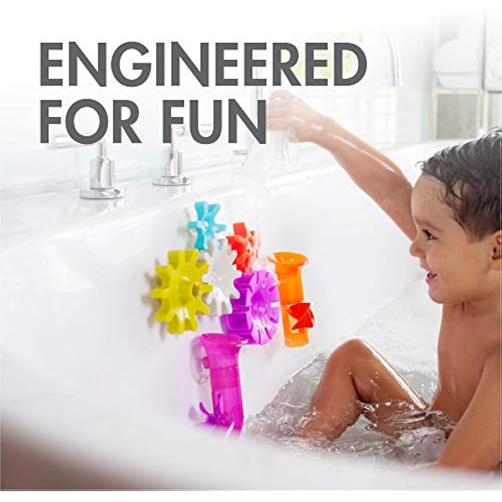Boon Pipes Cogs Tubes Bath Toy Bundle – 13pc Suction Water Toys