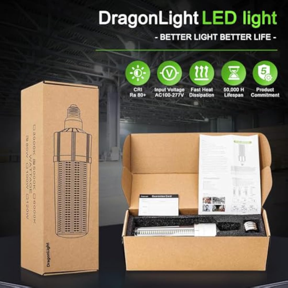 Jolof Store 120W LED Corn Bulb | 14,400LM 3000K Warm White E27/E40