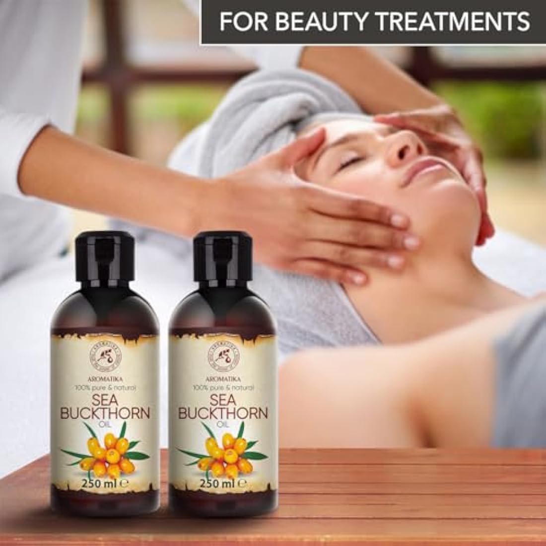 Sea Buckthorn Oil – 100% Pure Cold Pressed Set (2x250ml)