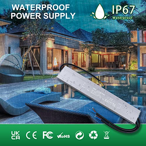 REYLAX 12V LED Driver – 300W IP67 Waterproof Outdoor Power Supply