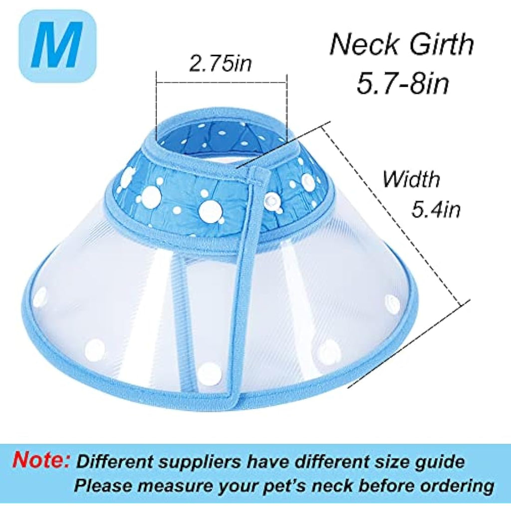 Adjustable Cat Cone – Lightweight Elizabethan Collar, Blue