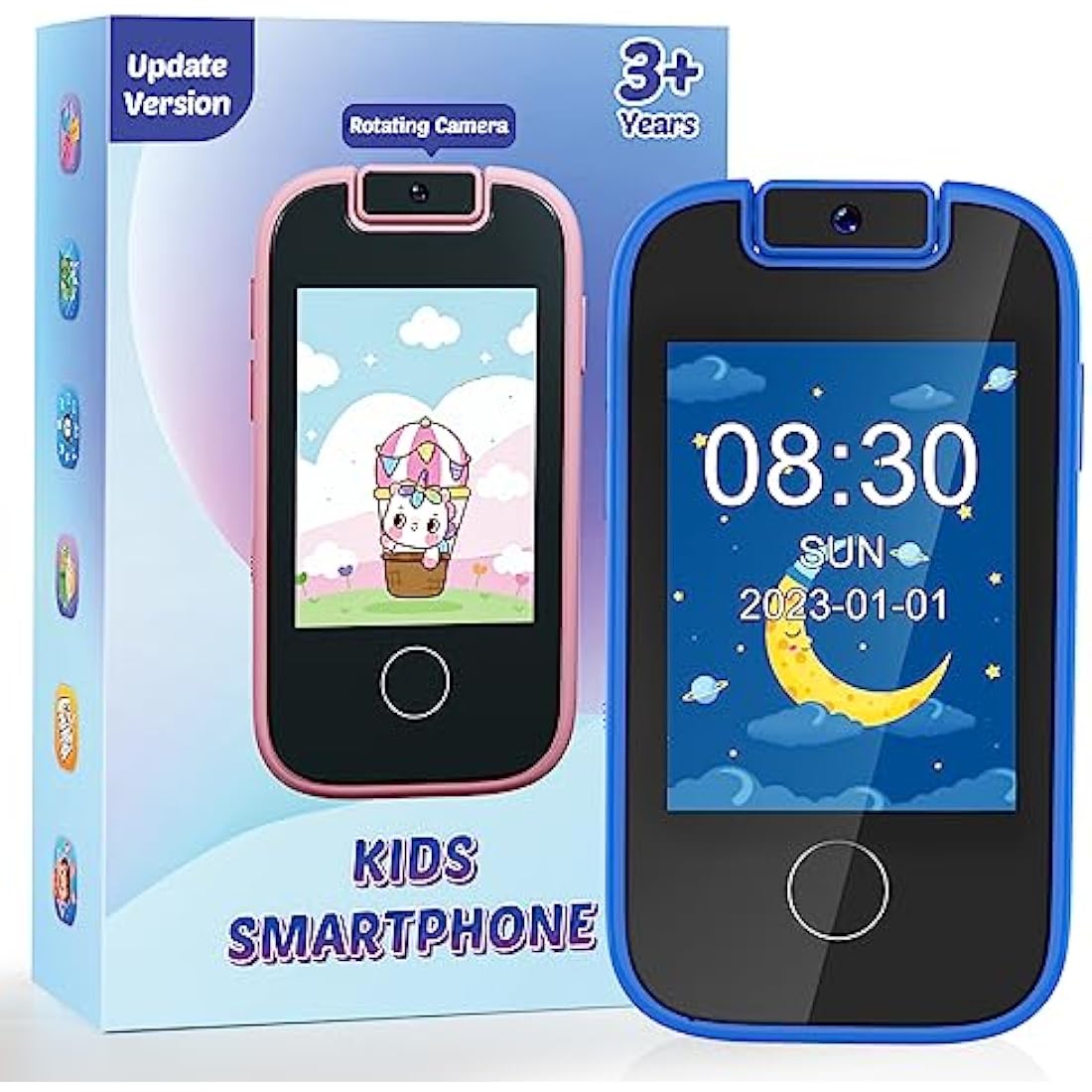 Jolof Store Kids Smart Phone | Dual Camera Toy Phone with MP3 & 8GB SD Card