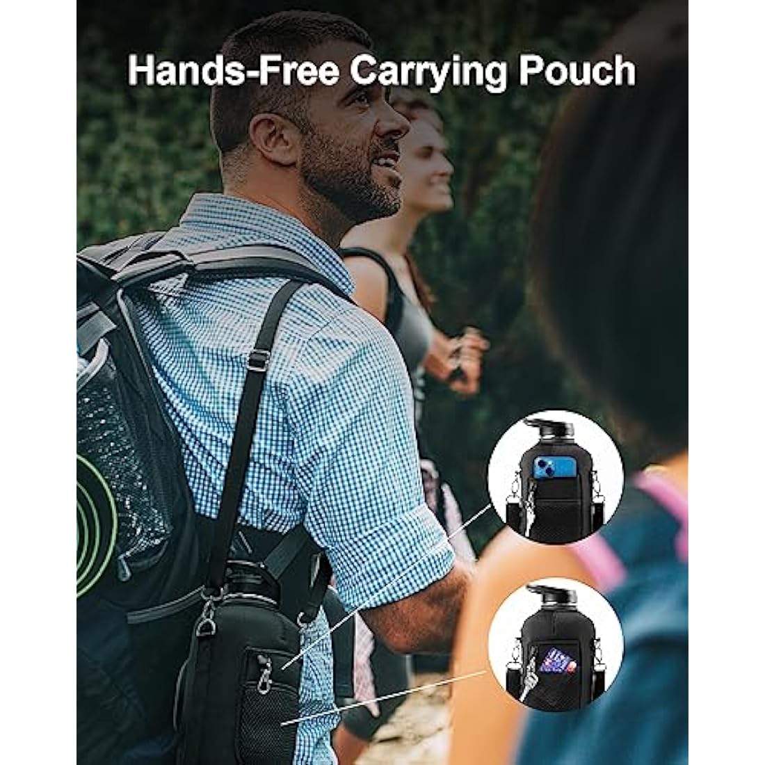 Trebo 2L Insulated Water Bottle | Stainless Steel Large Travel Jug