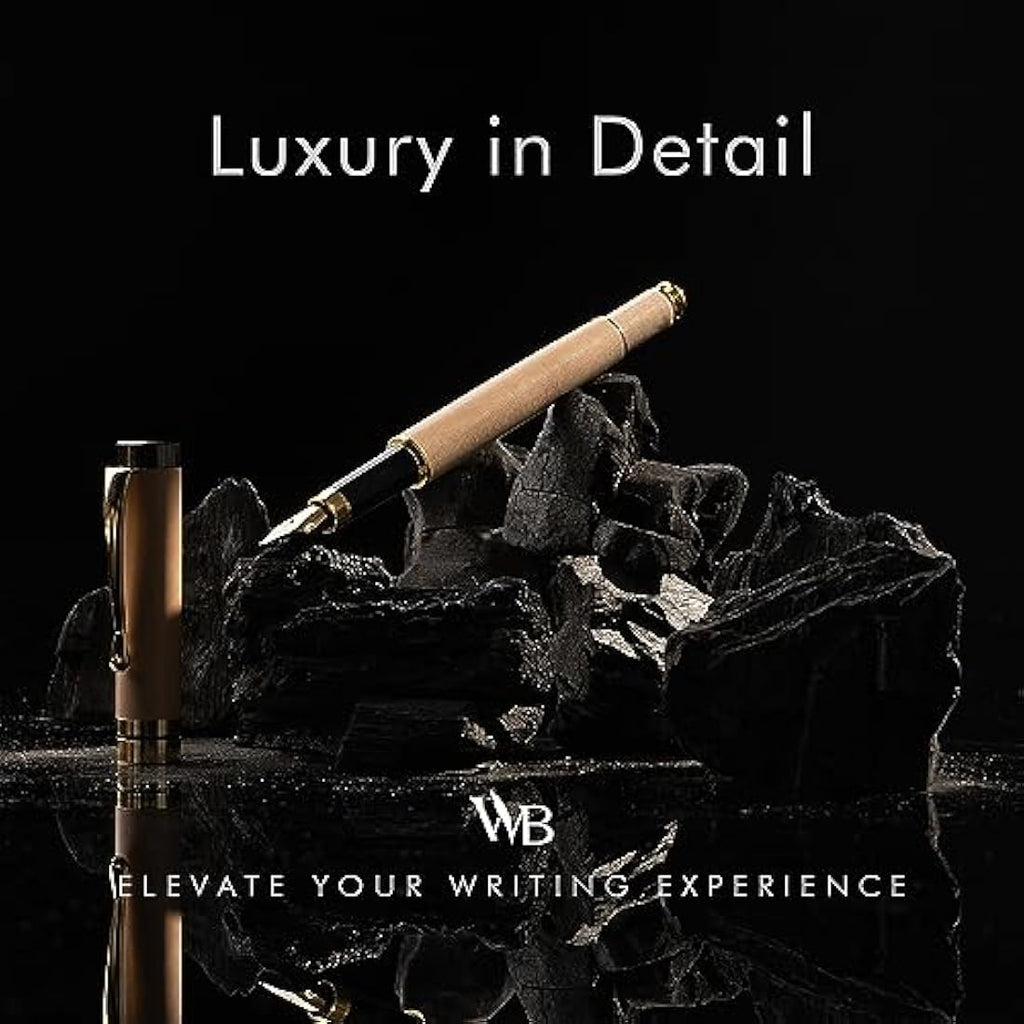 Wordsworth & Black Maple Wood Fountain Pen Set - Extra Fine Nib
