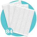 Triplast A4 Printer Labels - 84 Per Sheet - White Easy Peel (100 Sheets)