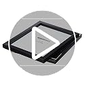 Rectangular Photo Frames - 2-Pack Black Glass 20x25 cm