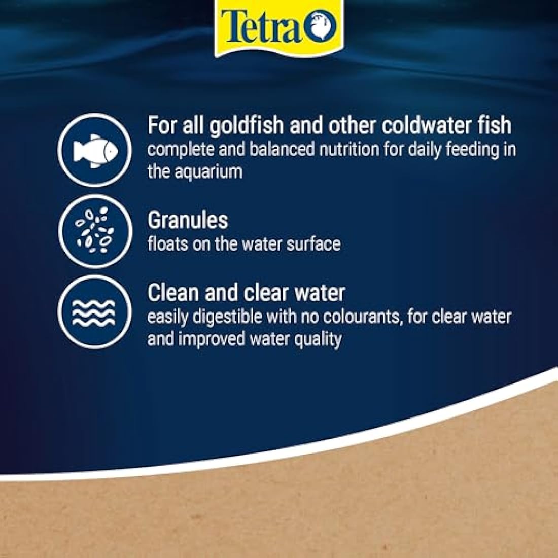 Tetra Goldfish Food Granules – Complete Nutrition for Small Fish, 80g