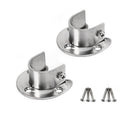 KAFENDA 25mm Stainless Steel U-Shape Clothes Pole Holder - 2 Piece Set