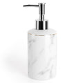 ANTIS'S HOME Ceramic Soap Dispenser | 370ml Marble & Gold Refillable Bottle