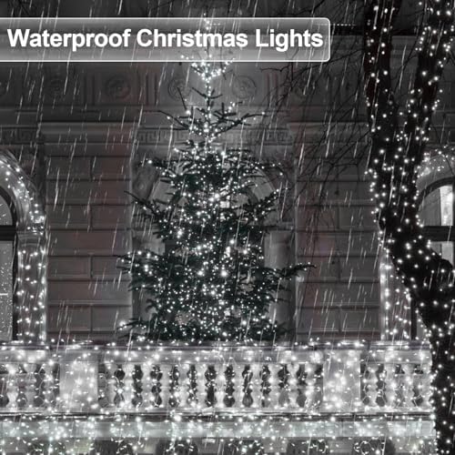 JXLEDAYY 1000 LED Outdoor String Lights | 403ft Waterproof Fairy Lights