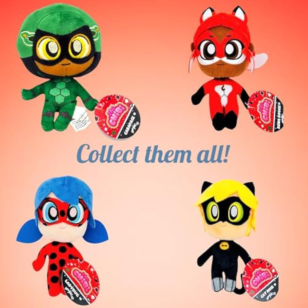 Bandai Miraculous Chibi Carapace Plush – 15cm Soft Superhero Toy