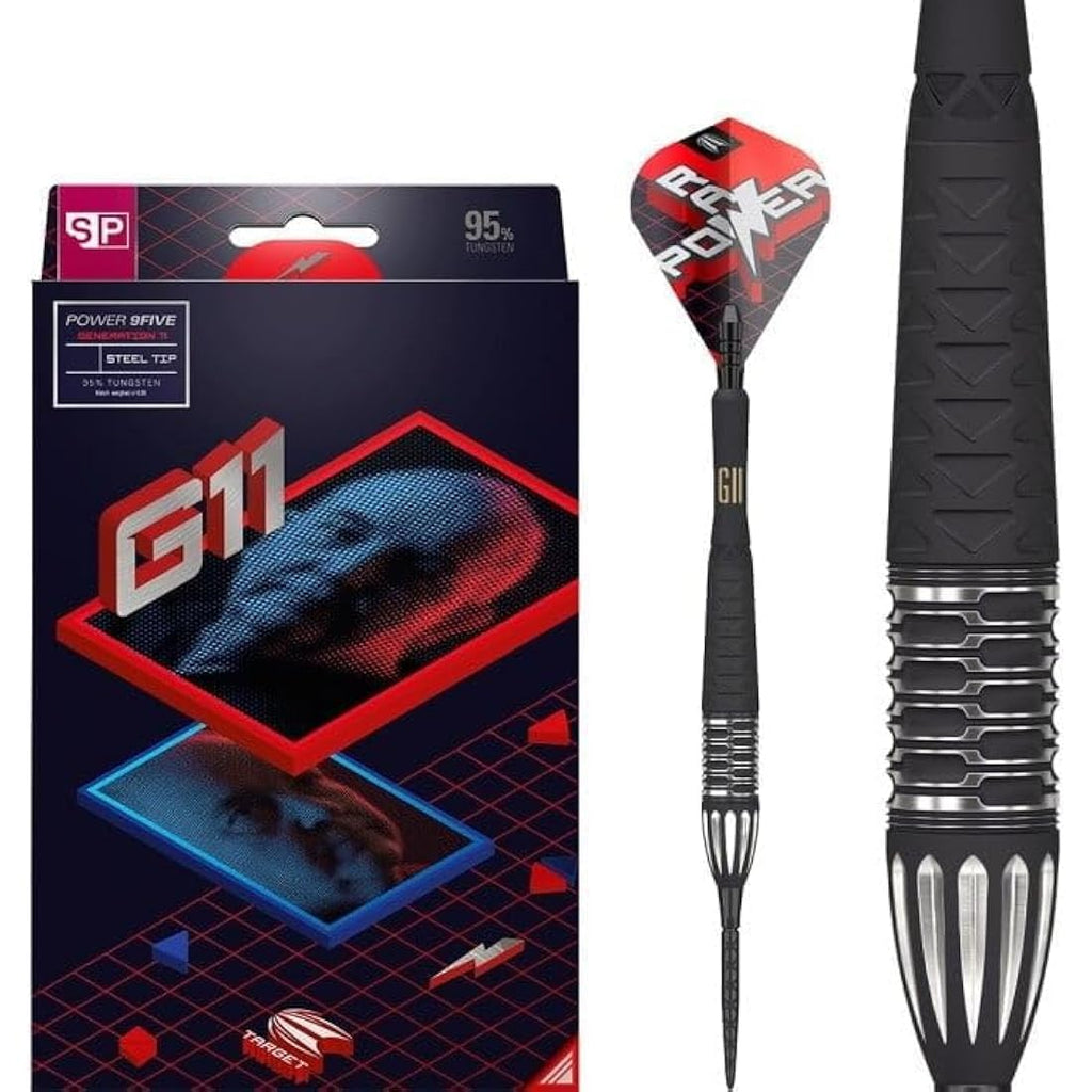Target Phil Taylor Gen 11 Power 9-Five 95% Tungsten Steel Tip Darts Set