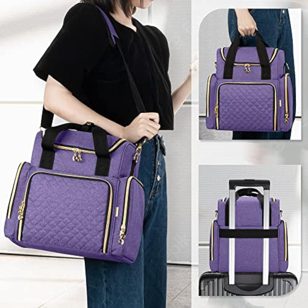 Travel Makeup Bag | Portable Cosmetic Case with 2 Inserts