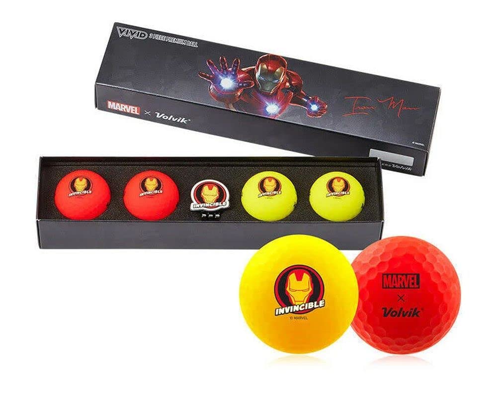 Volvik x Marvel Captain America 2.0 Golf Gift Set | 4 Vivid Balls