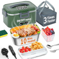 SOOOEC 100W Electric Heated Lunch Box | 1.8L Portable Food Warmer for Car
