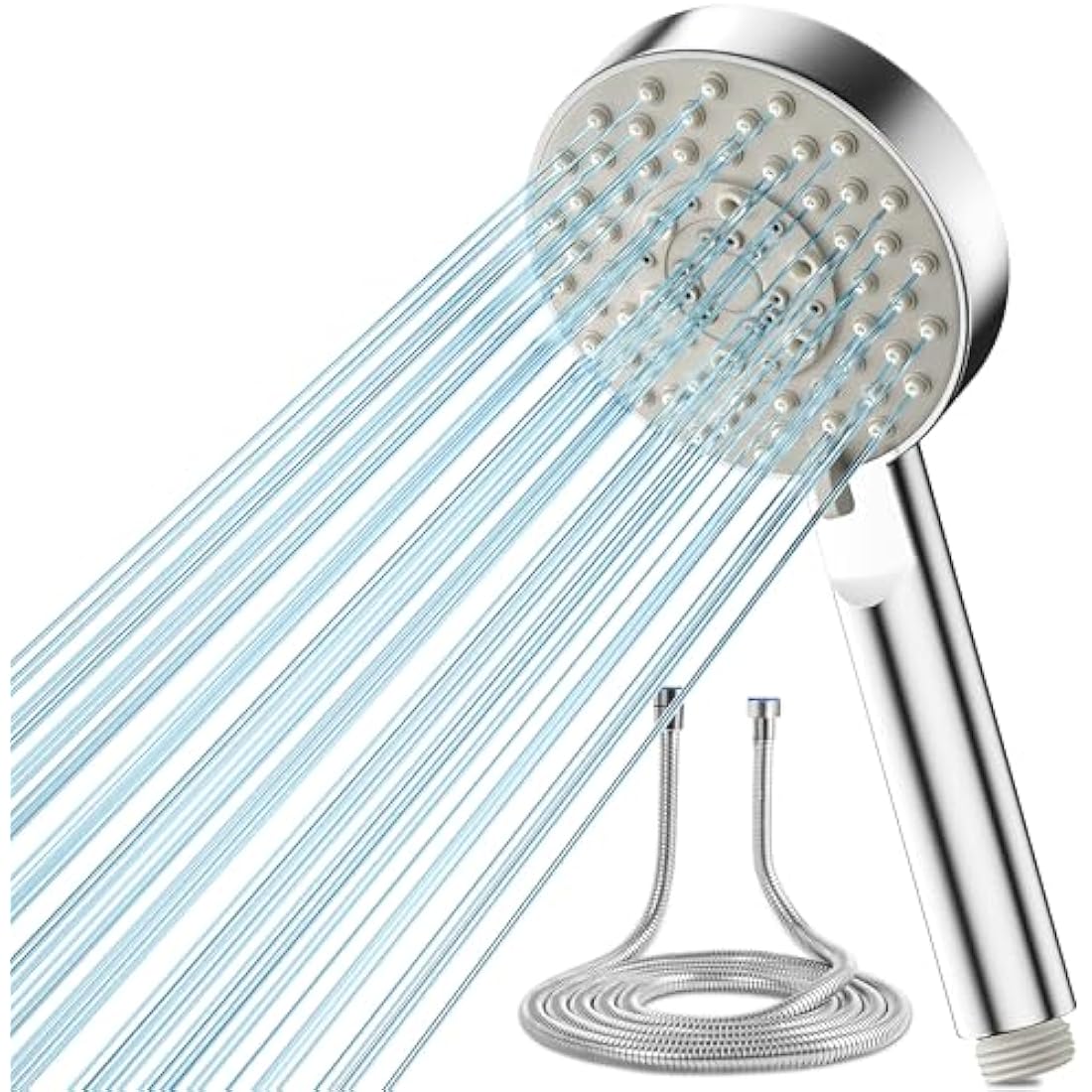 Jolof Store High Pressure Shower Head with 2M Hose | 5 Spray Modes