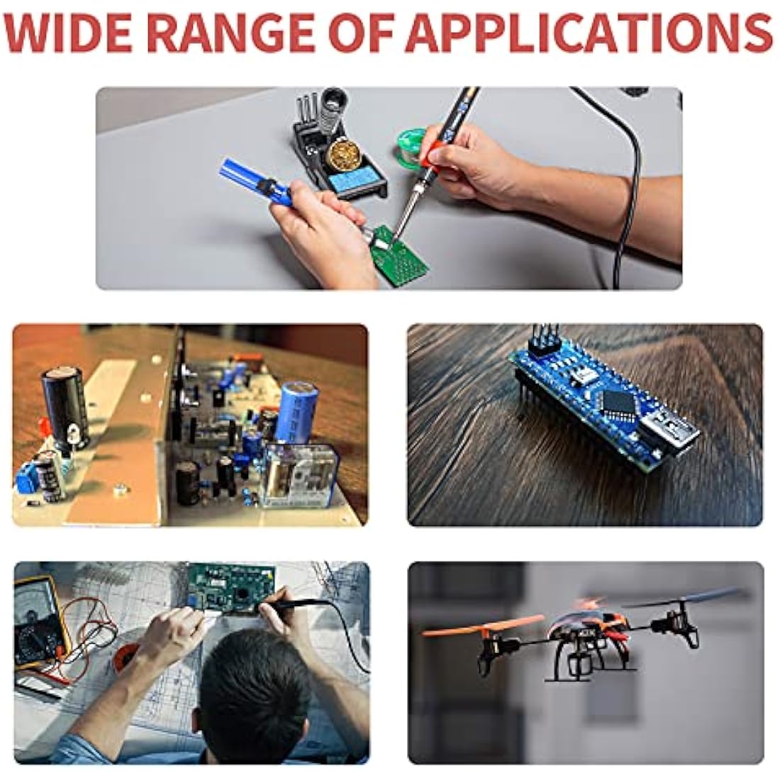 YIHUA 928D-III 110W Digital Soldering Iron Kit with LED Display - UK Plug