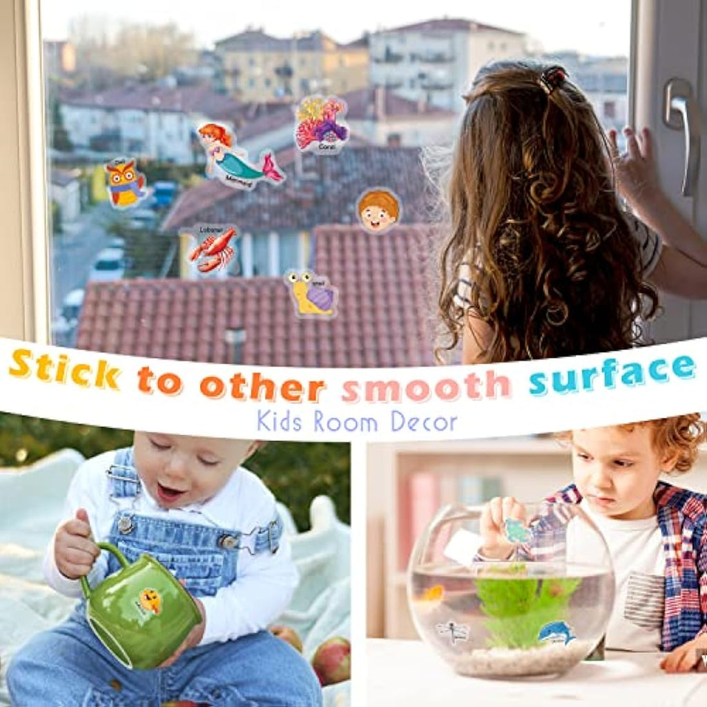 GUYUCOM 4 Pack Reusable Sticker Books | 3D Educational Toddler Toys