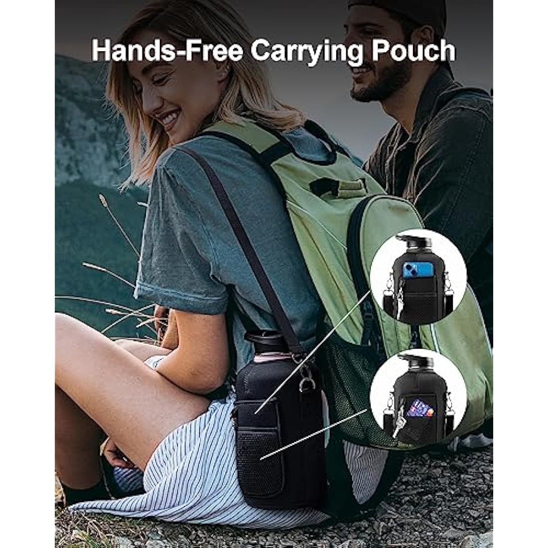 Trebo 2L Insulated Water Bottle | Stainless Steel Large Travel Jug