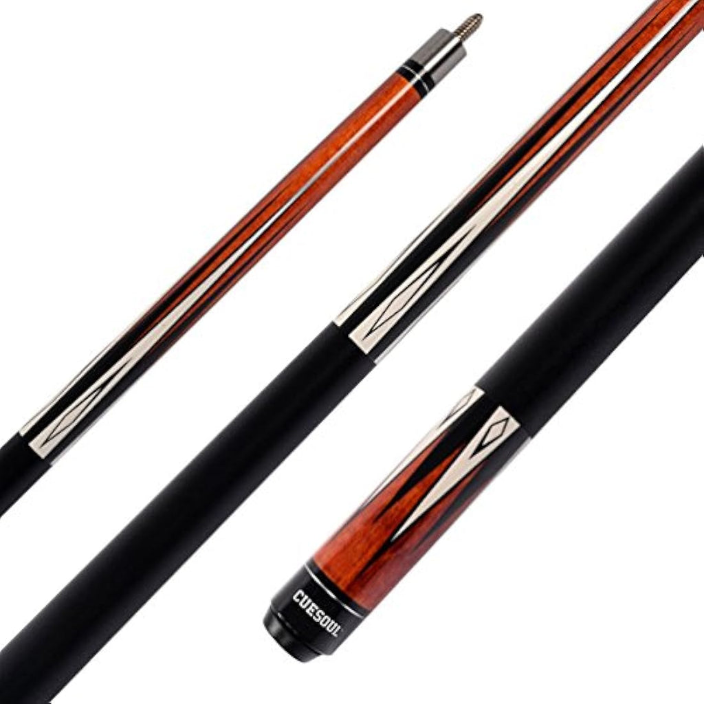 CUESOUL 58" Maple Pool Cue Stick Set | 2 Cues with 2x2 Hard Case