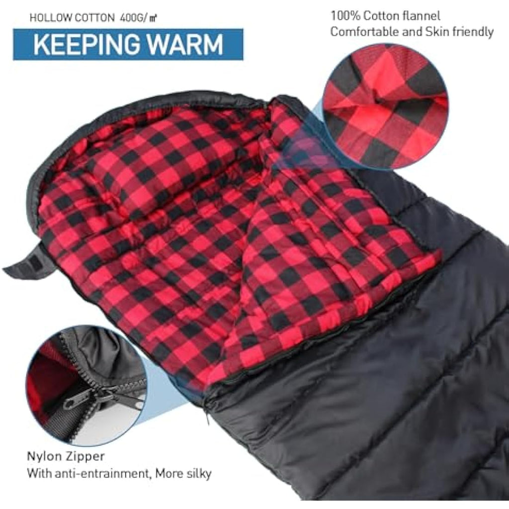 Keencamp Ultralight 3-4 Season Sleeping Bag – Extended Adult Size