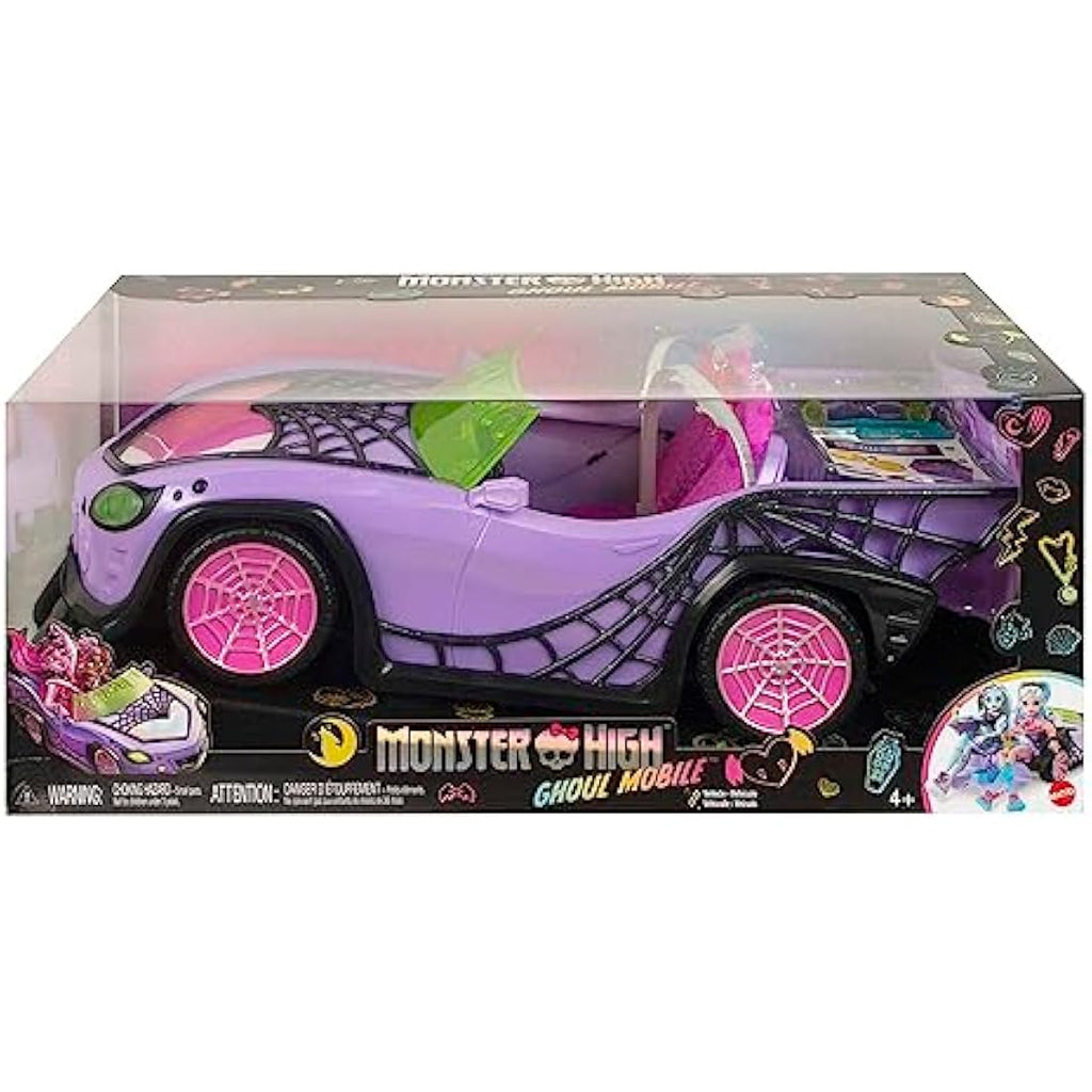 Monster High Ghoul Mobile Toy Car | Purple Convertible with Pet
