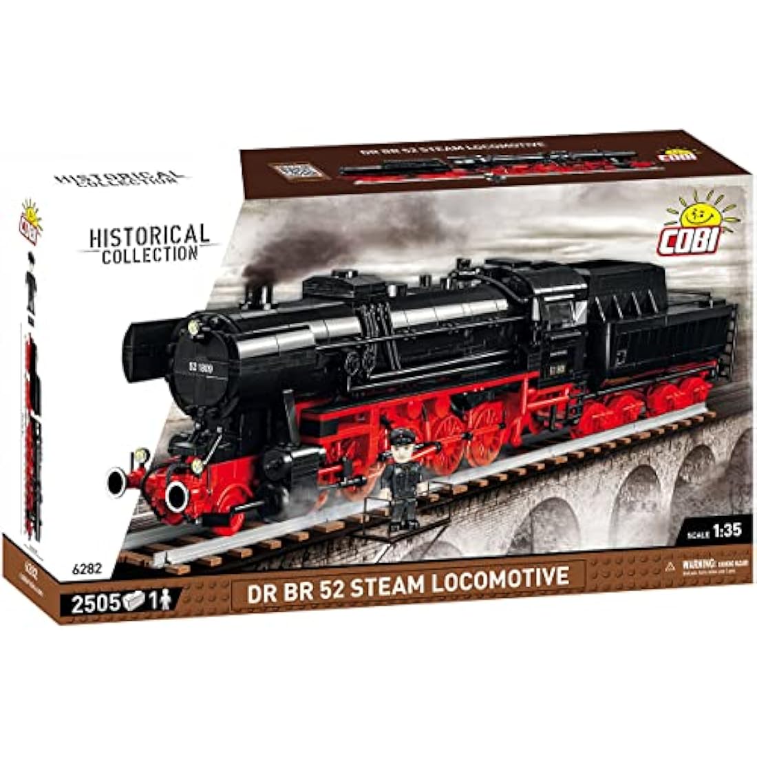 COBI BR 52 Steam Locomotive Model - Black Construction Toy Set