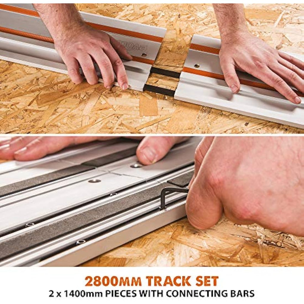 Evolution 2800mm Circular Saw Guide Rail Track with Clamps & Bag