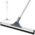 Eazer Floor Squeegee Mop | 50.3'' Extendable Aluminum Pole & Rubber Scrubber