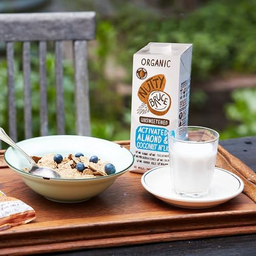 Nutty Bruce Unsweetened Activated Almond & Coconut Milk – 6 x 1L